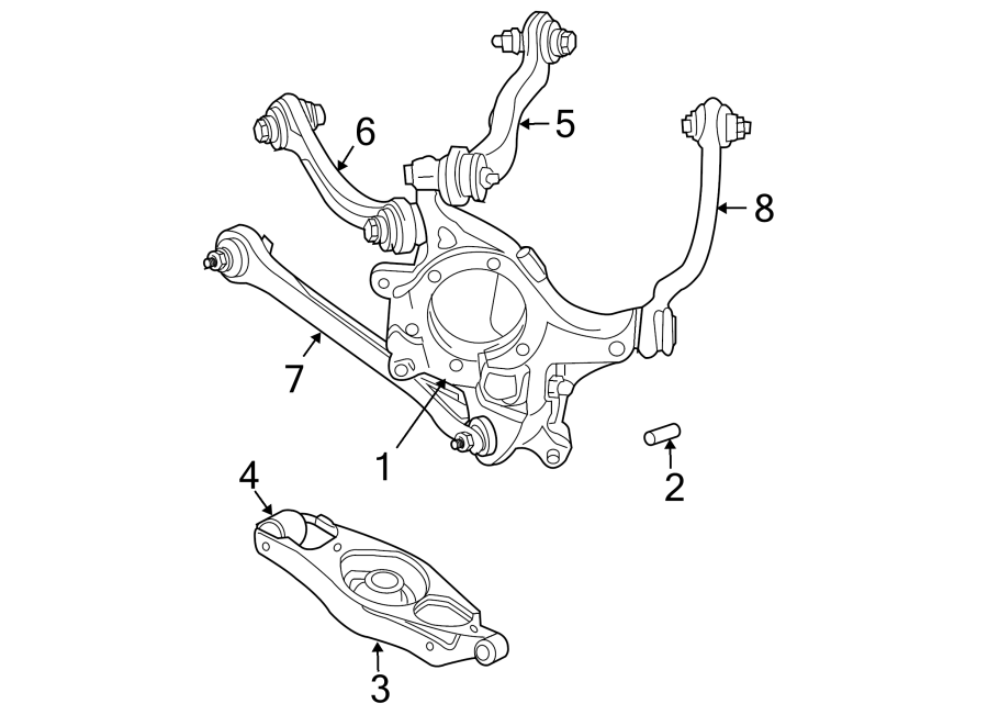 Chrysler 300 Lateral Arm. Minus, Left, SUSPENSION - 68306531AA | Amherst OH