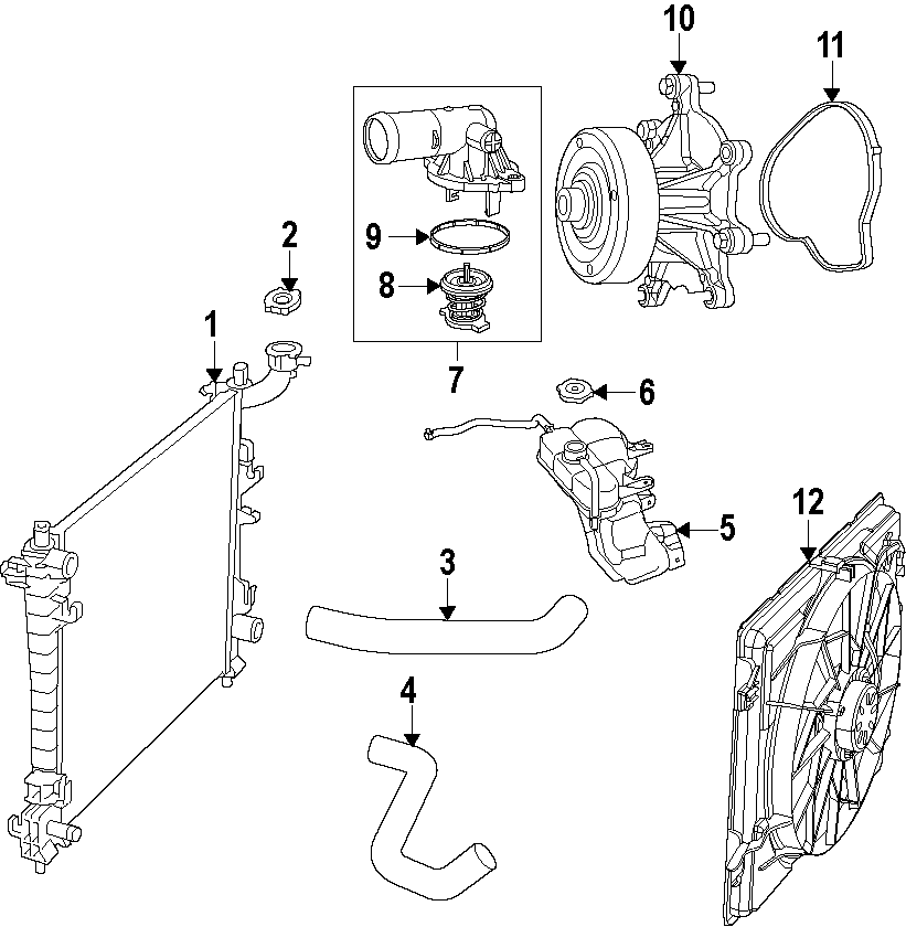 Jeep Grand Cherokee Coolant Hose Diagram